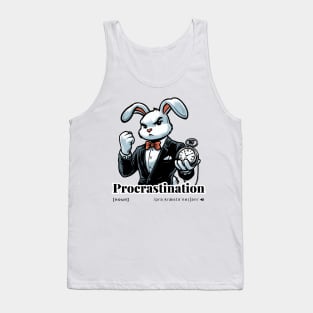 Procrastination bussiness bunny Tank Top